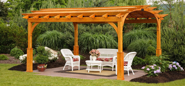 Cedar Wood Pergola Installation in El Monte, CA