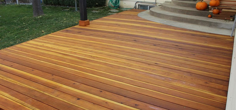 Smooth Redwood Decking in El Monte, CA